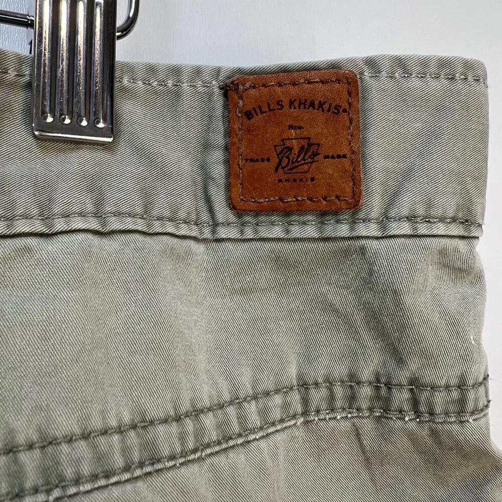 Bill’s Khakis Pants Classic Fit Broken In Twill Green